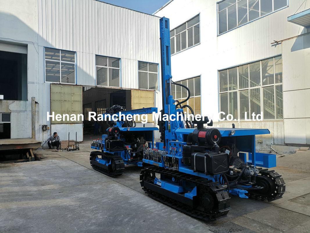 90 mm - 140 mm Dia équipement de forage DTH moteur diesel de 45 kW vers le bas la perceuse