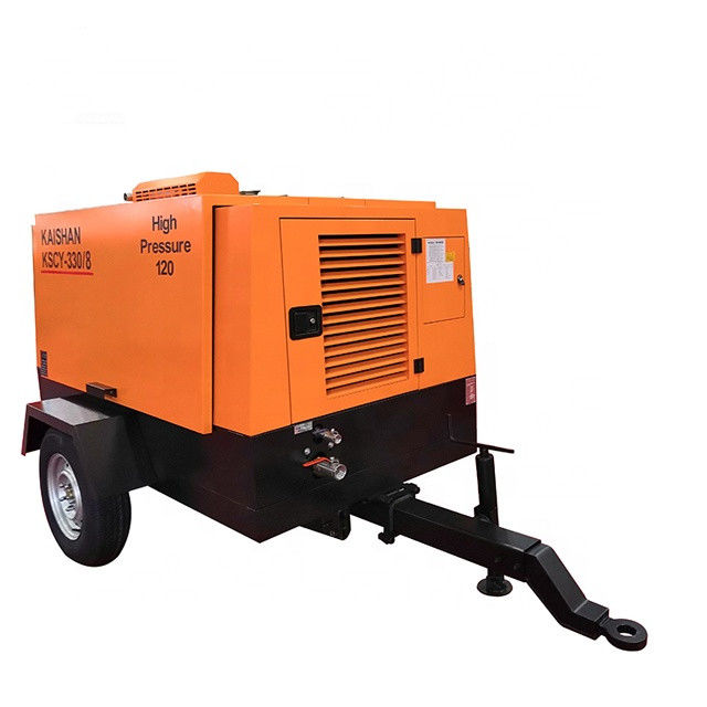 9. 2m3 / min Capacité compresseur d' air de forage Yuchai 88KW 8bar pression de travail