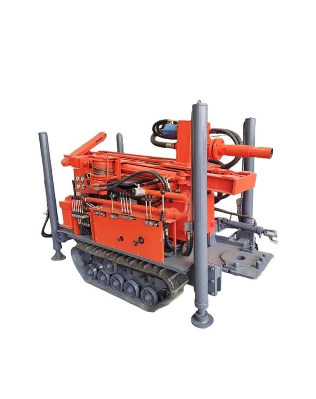 Machine de forage de puits d'eau à 180 m de profondeur 77,3 kW Moteur Crawler Rig de forage de puits d'eau