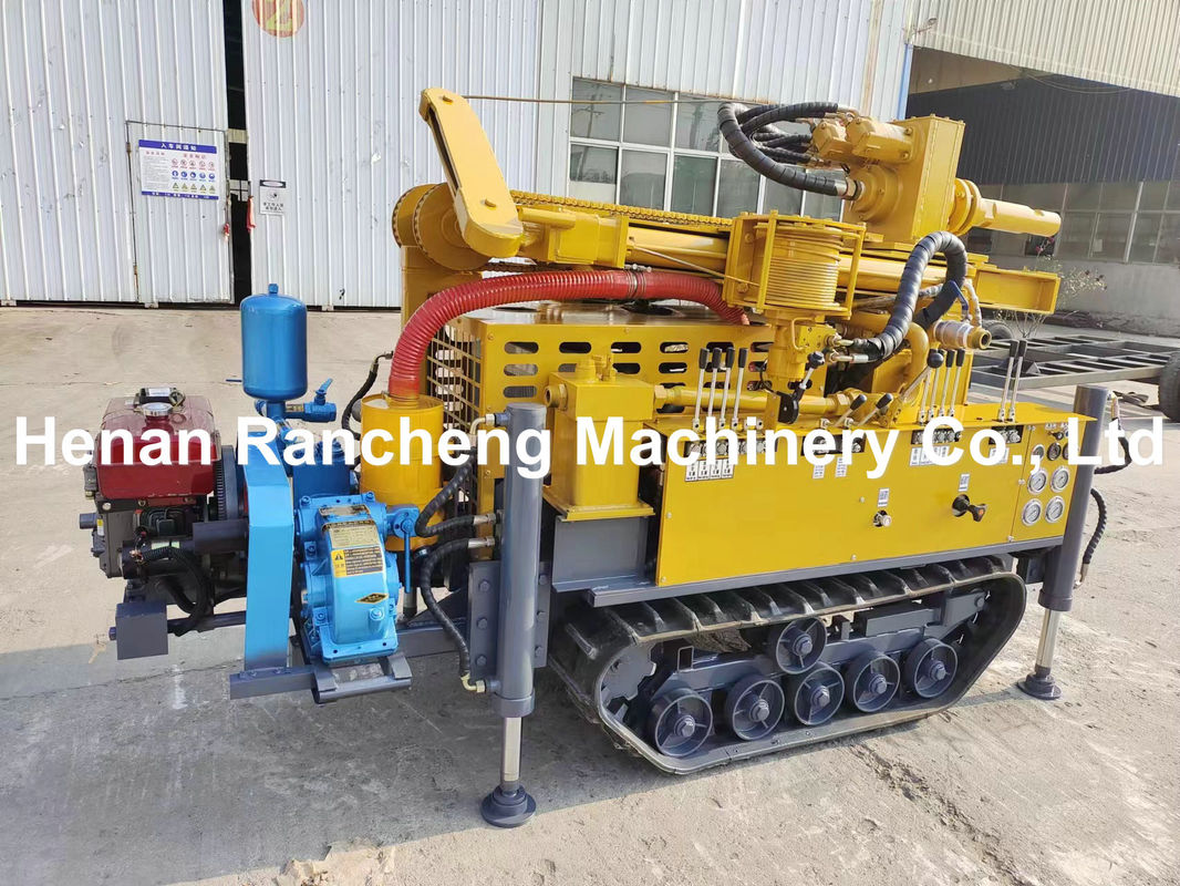 RCF150S 150m profondeur Compact Rubber Track Machine de forage de puits d'eau avec moteur Yuchai 42KW