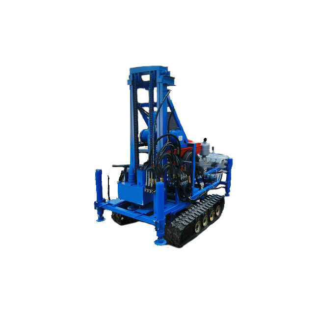 Machine de forage de puits d'eau portable à rouleaux en caoutchouc 22 ch moteur diesel 150m profondeur