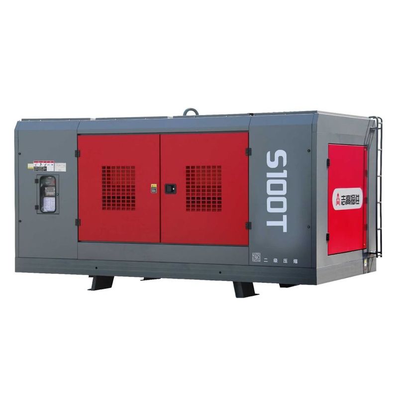 Compresseur d'air de forage à pression de travail de 25 bar Compresseur d'air à vis de type 309 kW