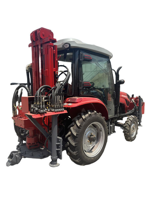 Machine de forage de forage à profondeur de forage de 260 m avec remorque à 4 roues Portable hydraulique pour forage de puits d'eau