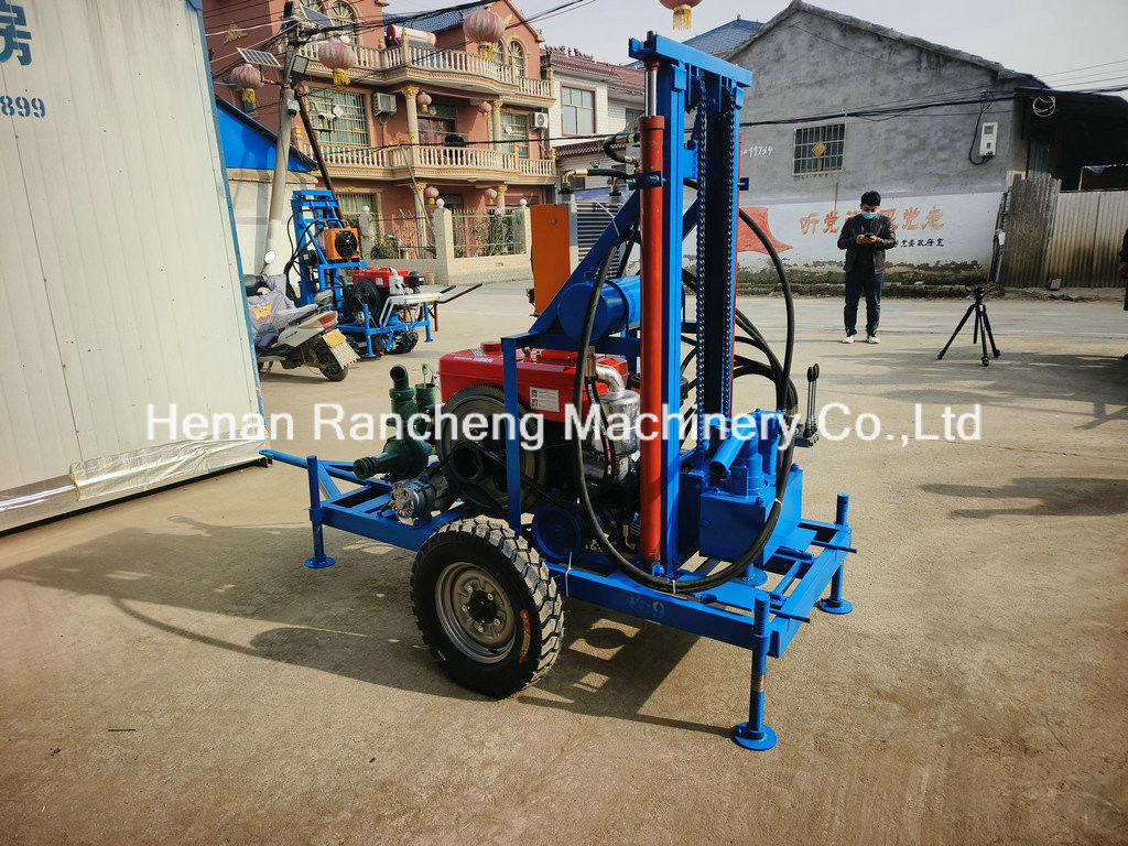 Profondeur de forage de 150 m Machine de forage portable de puits d'eau avec diamètre de forage de 450 mm