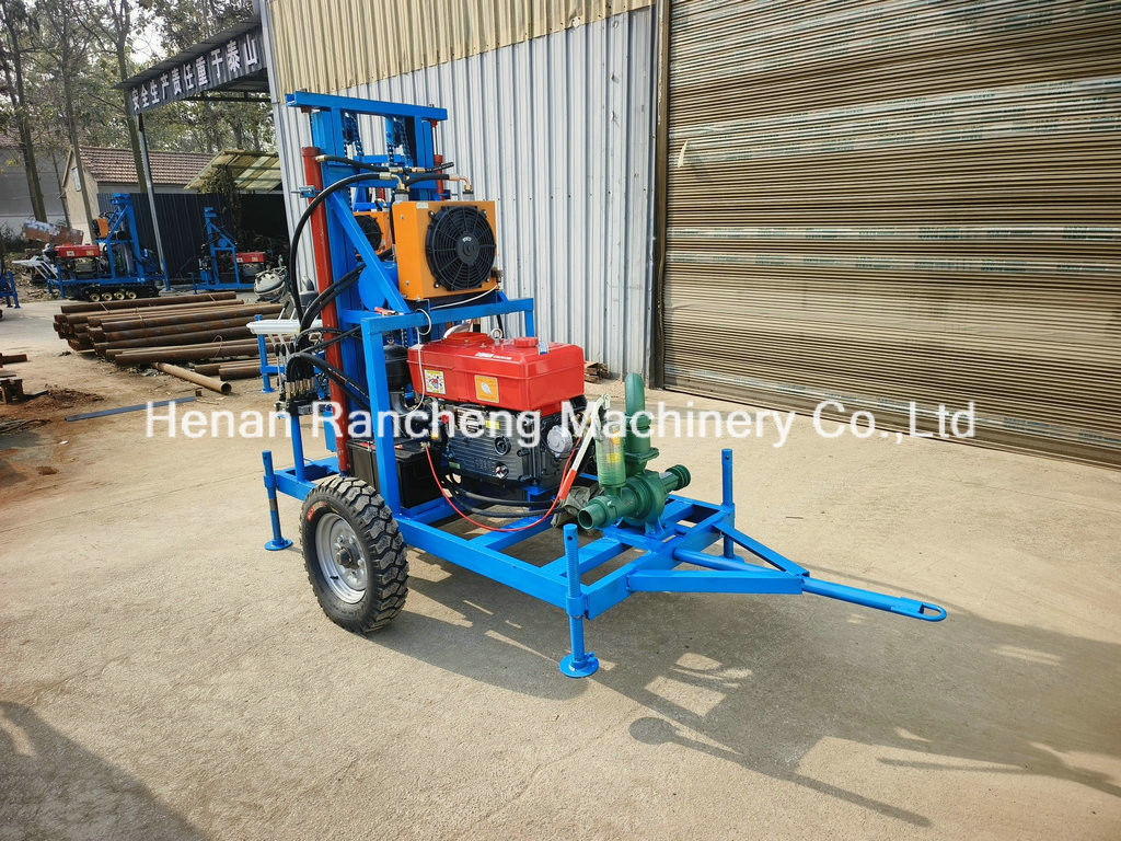 Profondeur de forage de 150 m Machine de forage portable de puits d'eau avec diamètre de forage de 450 mm