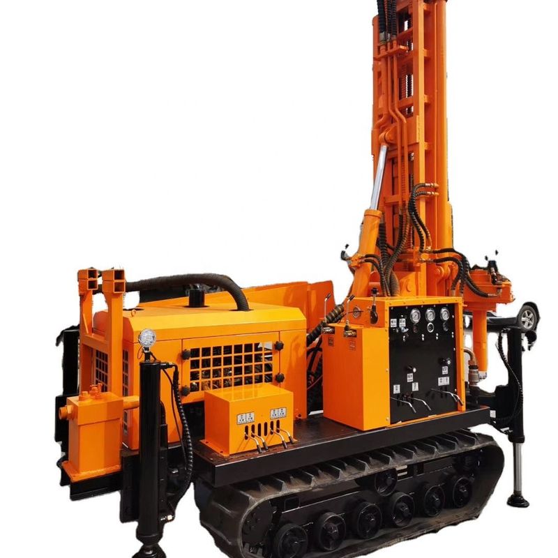 Machine hydraulique de forage de puits hydrauliques de 200 m 5800 kg avec moteur diesel de 58 kW et force de levage de 5 tonnes