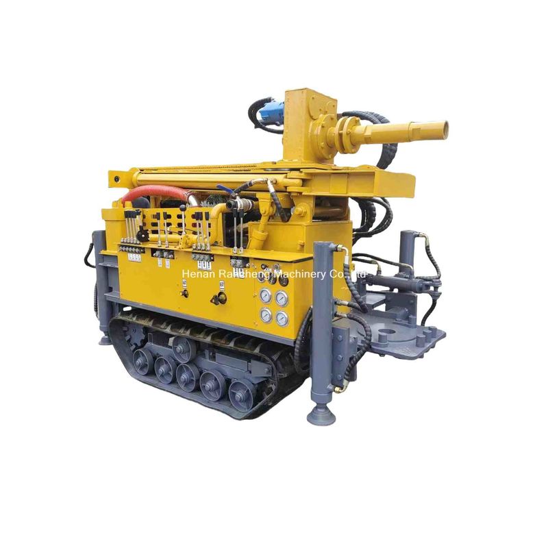 Mini machine de forage de puits d'eau portable avec pompe à boue et compresseur d'air