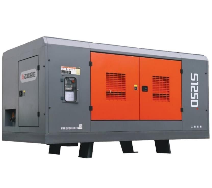 Compresseur d'air S125D avec moteur Cu-mmins de 410 kW pour forage de 300 à 400 m