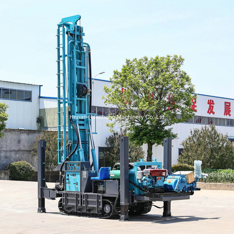 Machine de forage de puits d'eau à haute performance de 350 m de profondeur de forage montée sur un gratte-ciel avec un moteur Yuchai de 91 kW