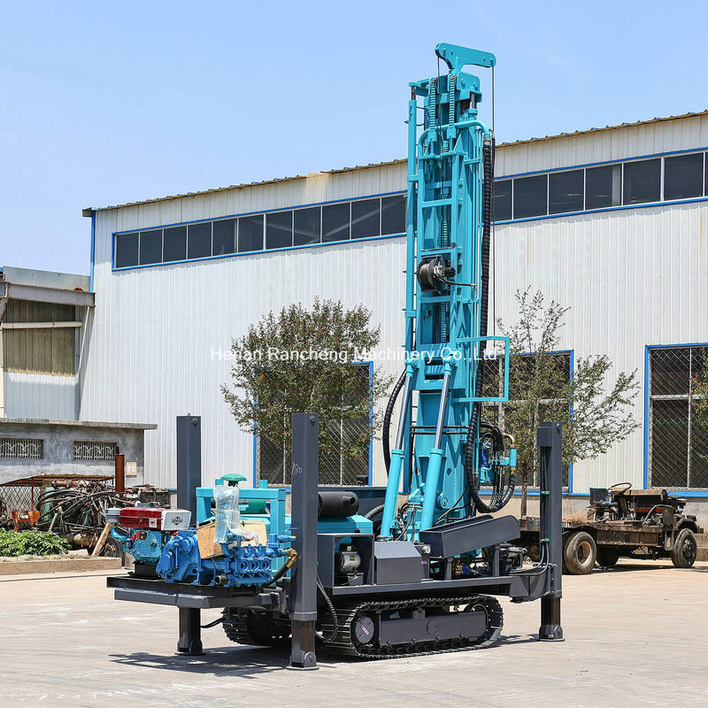 Efficacité et fiabilité Profondeur 350m Crawler montée machine de forage de puits d'eau avec moteur Yuchai de 91 kW