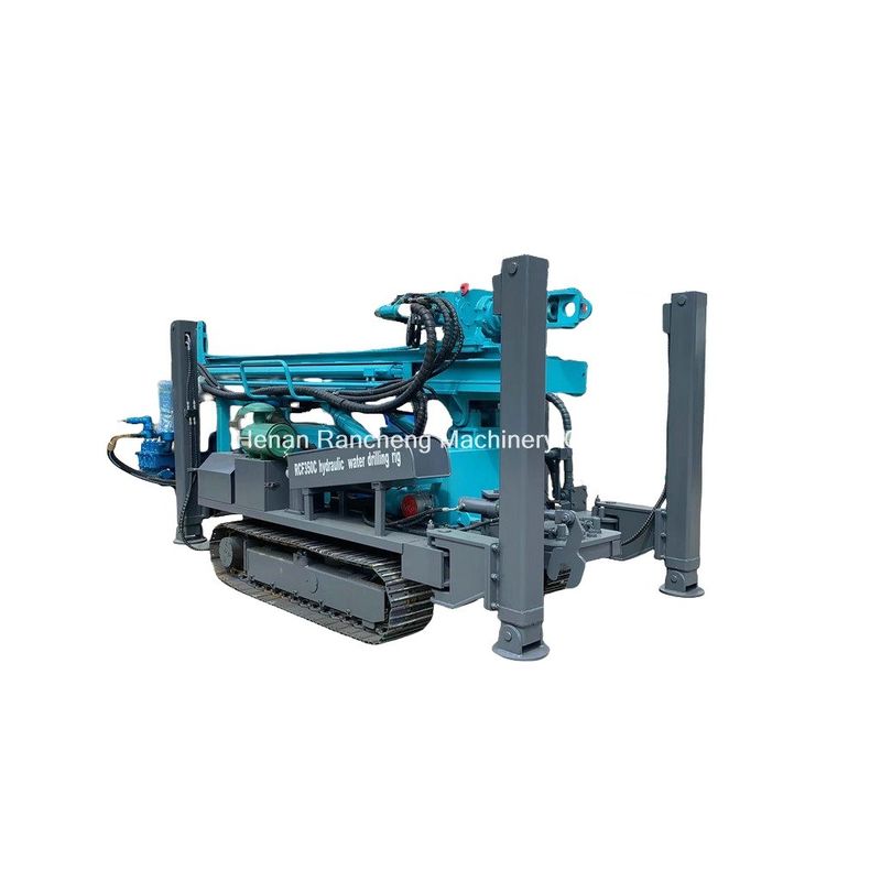 Efficacité et fiabilité Profondeur 350m Crawler montée machine de forage de puits d'eau avec moteur Yuchai de 91 kW