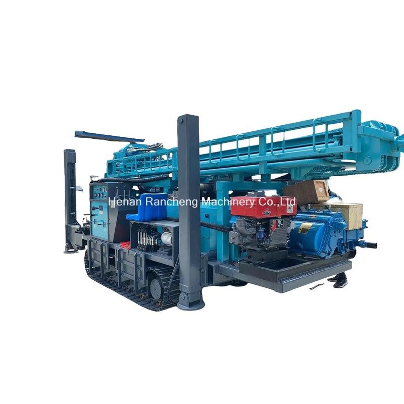 Machine de forage de puits d'eau à rampe à haute performance 350m profondeur 91KW moteur Yuchai À vendre