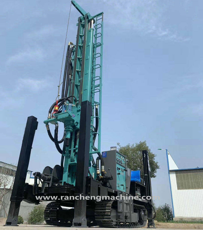 Machine de forage de roche à 280 m de profondeur Air DTH Water Well Bored Hole Rig