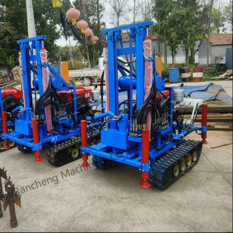 Excavatrice hydraulique montée 160m Forage de puits de forage de puits d'eau Machine de forage de puits avec moteur 35HP