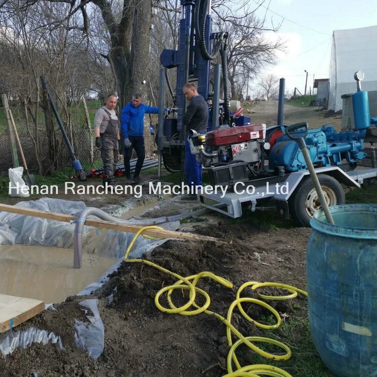 Machine de forage de puits d'eau de forage de 180 m / machine de forage de puits d'eau mini taille