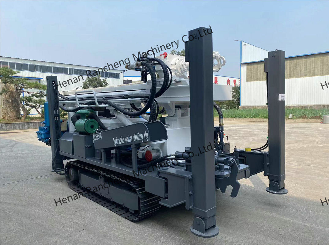 Machine de forage de puits d'eau de 1000 m de profondeur 105 mm - 800 mm Dia 179KW Rig de forage de puits profonds