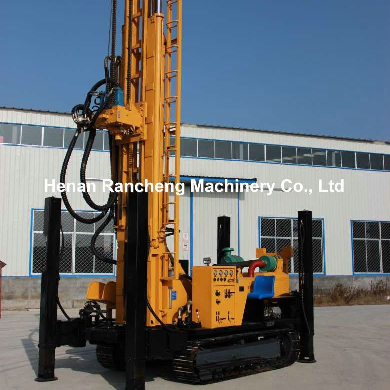 Profondeur de 1000m puits d'eau profonde de la plateforme d'exploration géotechnique machine avec 194KW moteur Cummins