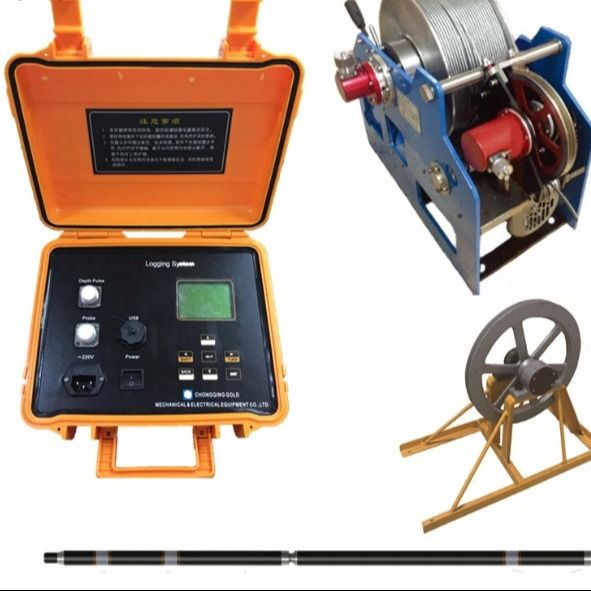 300m RCQ-2D équipement d'enregistrement de forage avec JMZD-2D Densité de paroi côté sonde gamma