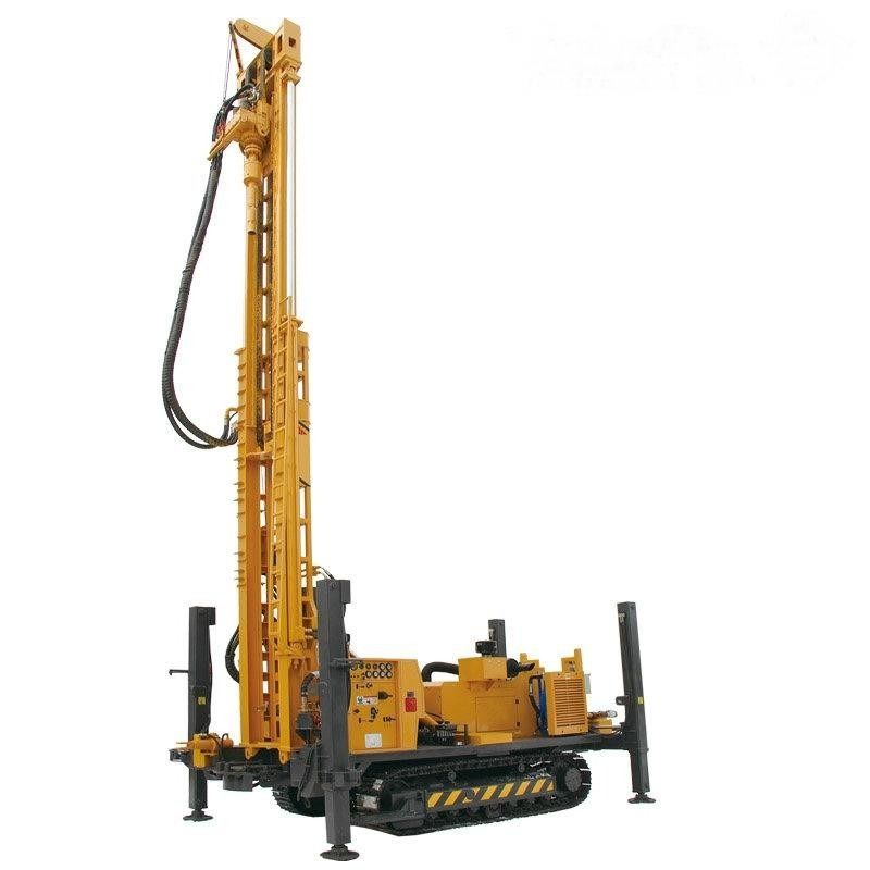 Forage portable de puits en eau profonde 1000m Machinerie géotechnique d'exploration 194KW moteur Cummins
