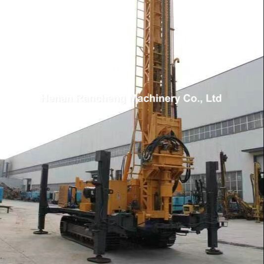 Profondeur de 1000m puits d'eau profonde de la plateforme d'exploration géotechnique machine avec 194KW moteur Cummins