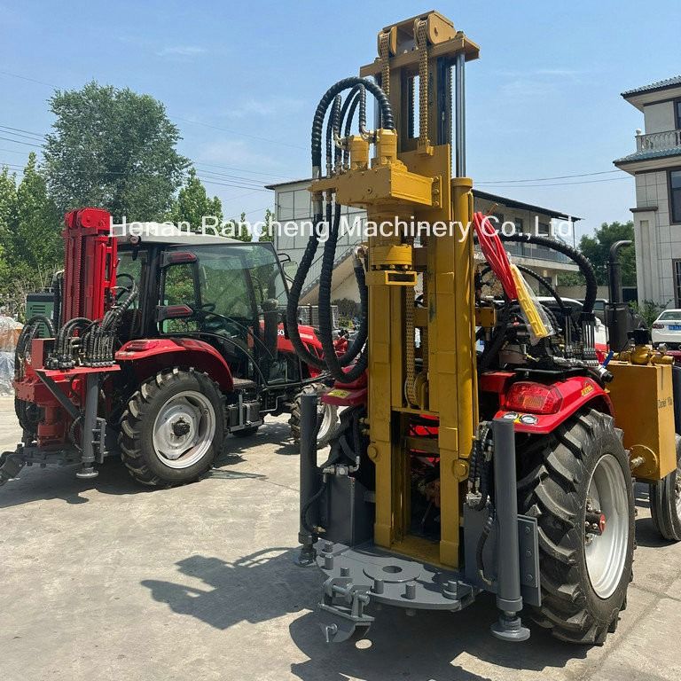 200m Tracteur monté à grande puissance Machine de forage de puits d'eau Tracteur Forage de puits profonds