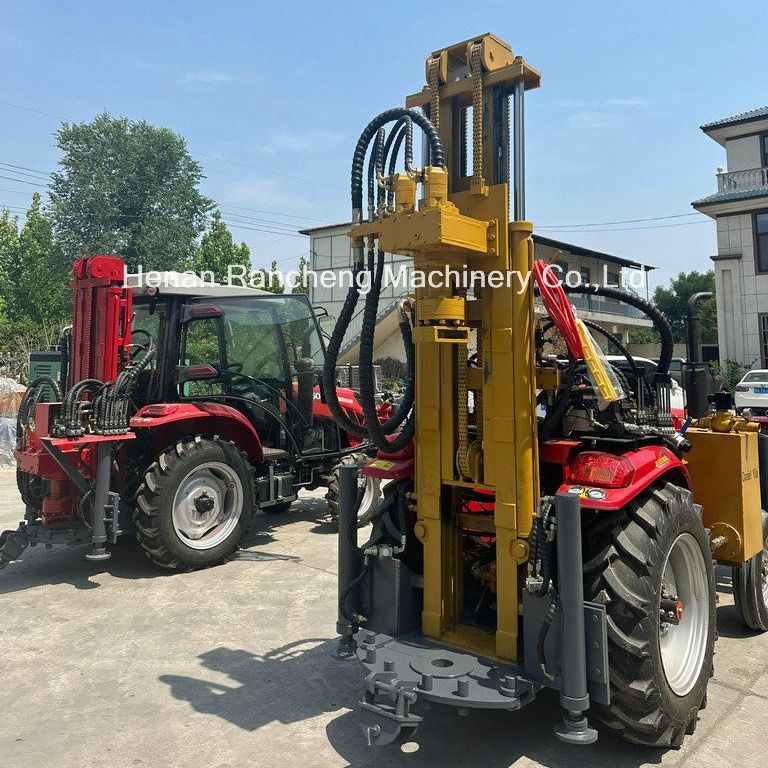 200/260m 254mm Tracteur monté sur quatre roues Grand puissant puits de forage d'eau