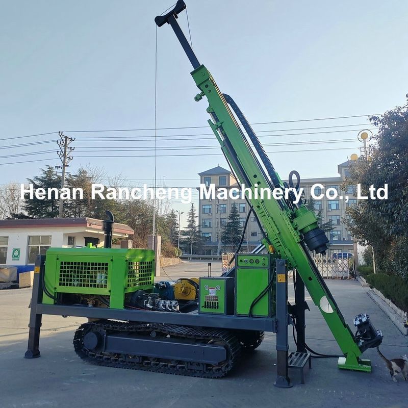 Profondeur maximale de forage 1200m Rig de forage hydraulique complet avec moteur diesel 92KW