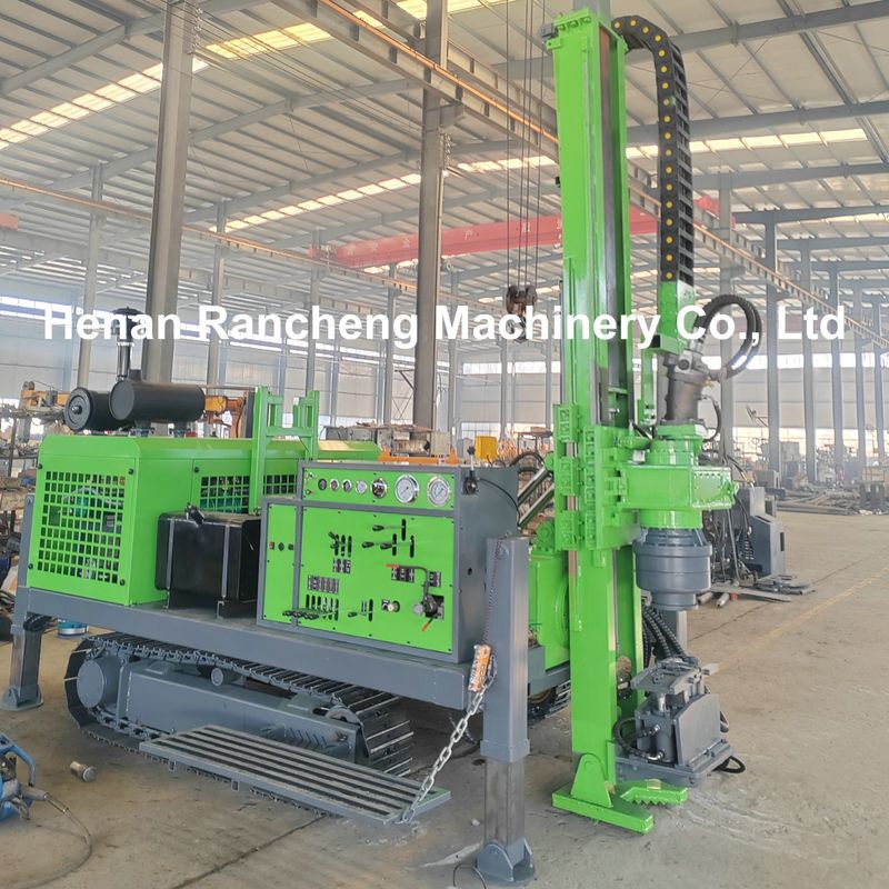 Profondeur maximale de forage 1200m Rig de forage hydraulique complet avec moteur diesel 92KW