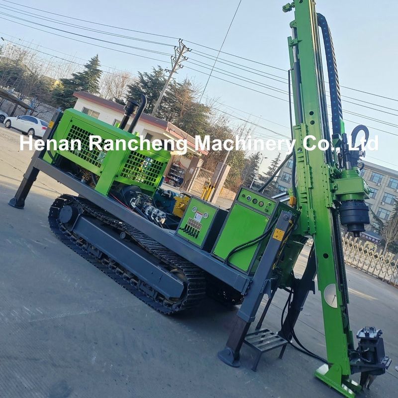 Profondeur maximale de forage 1200m Rig de forage hydraulique complet avec moteur diesel 92KW