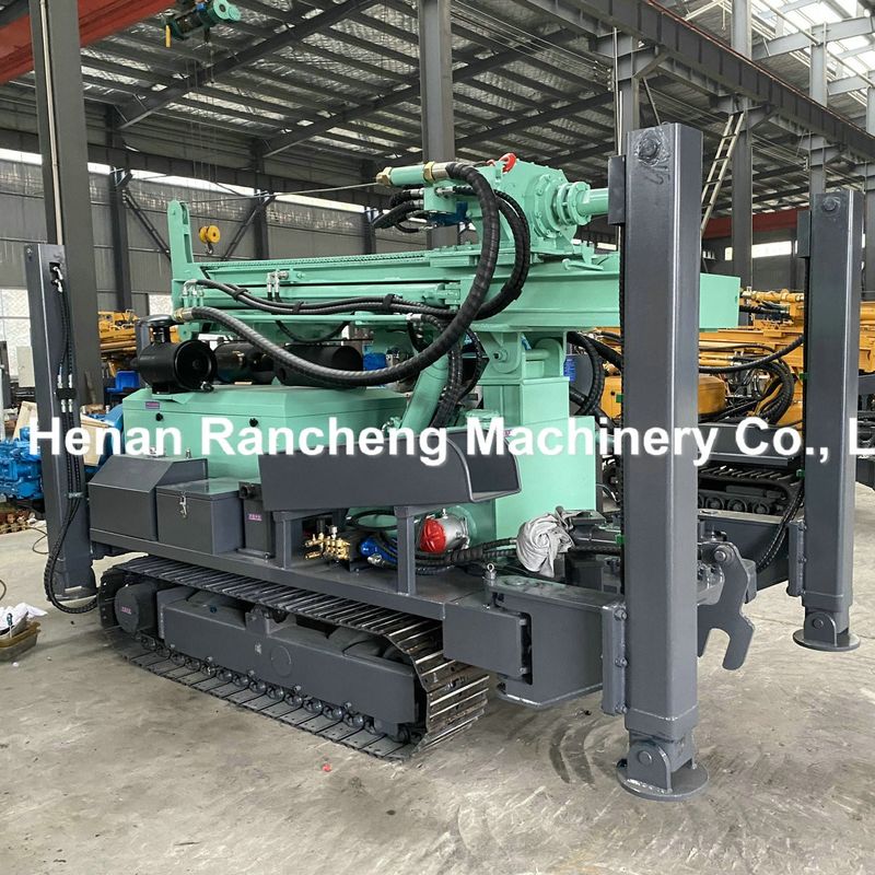 Profondeur de forage de puits d'eau de 350 m Machine de forage de puits avec moteur Yuchai de 91 kW