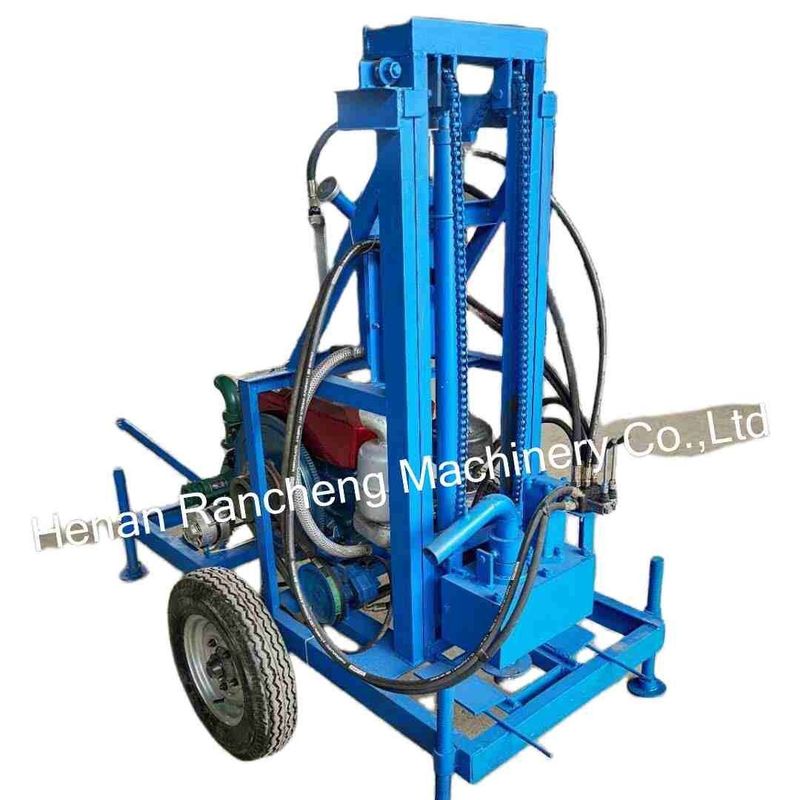 Machine de forage hydraulique à 150 m de profondeur avec type percussif et rotatif
