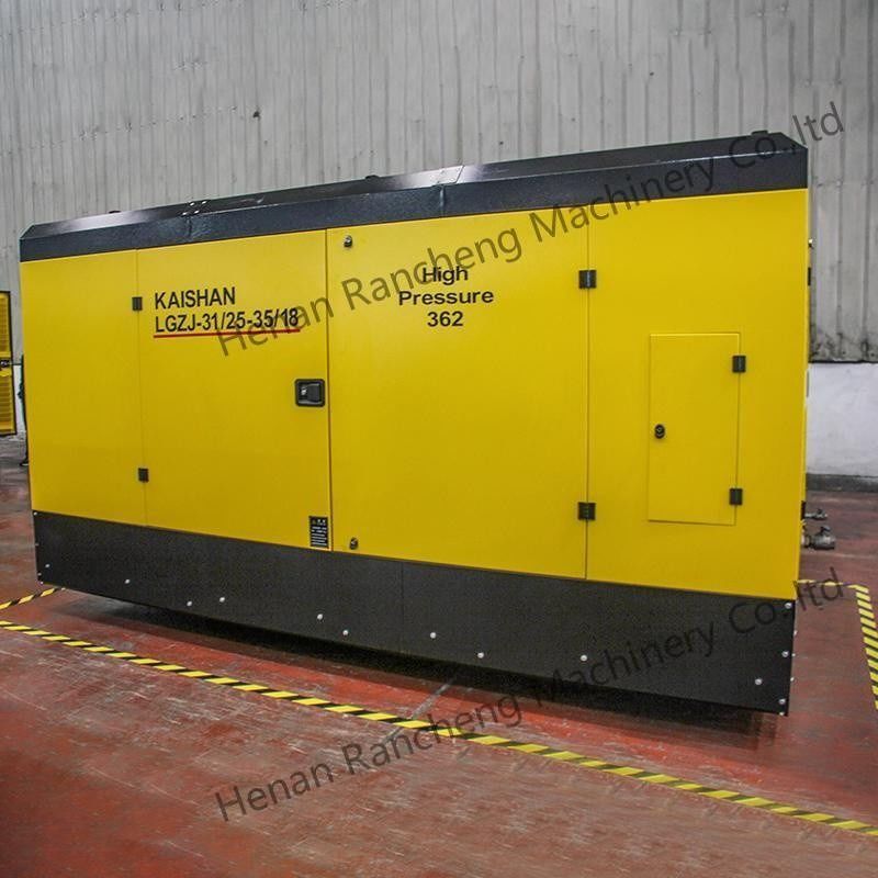 Compresseur d'air à vis diesel de 25 bar 1107 cm3 pour puits d'eau avec 400 ch Yuchai