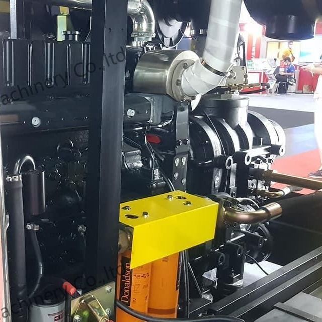 Compresseur d'air à vis diesel de 25 bar 1107 cm3 pour puits d'eau avec 400 ch Yuchai