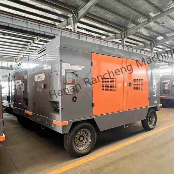 310SCYT 1178 Cfm Compresseur d'air à vis portable à 4 roues pour puits d'eau