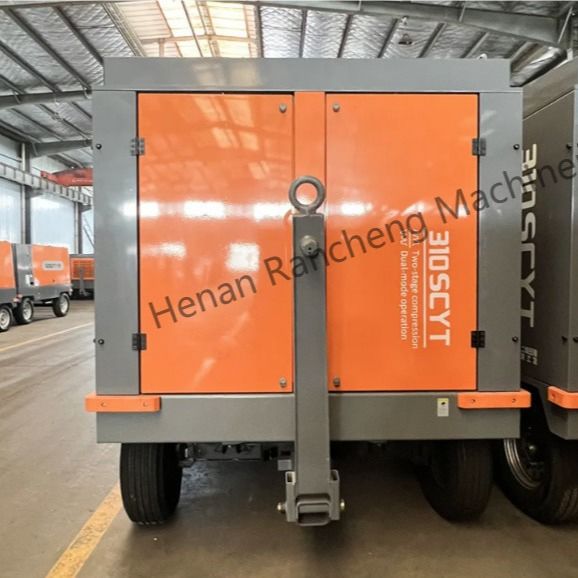 310SCYT 1178 Cfm Compresseur d'air à vis portable à 4 roues pour puits d'eau