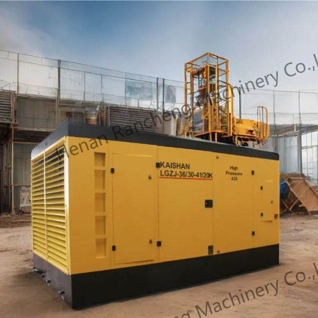 Compresseur d'air à vis mobile de 30 bar avec moteur Cu-mmins de 550 ch pour puits profonds