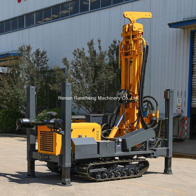 Pieds de support hydraulique de haute hauteur 350m Réglage de forage de puits d'eau avec moteur de 91 kW