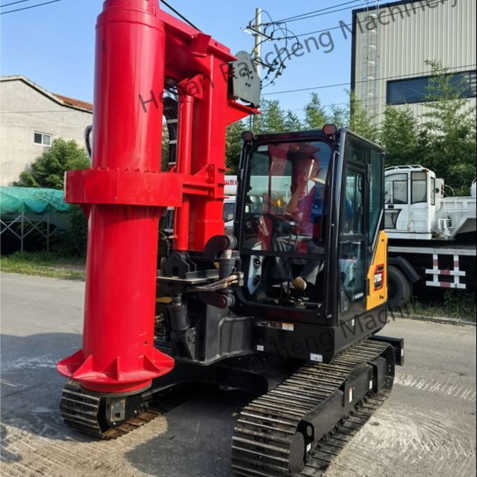 Mini-pilote rotatif de forage pour 10 m de profondeur 1000 mm de diamètre Petite pileuse