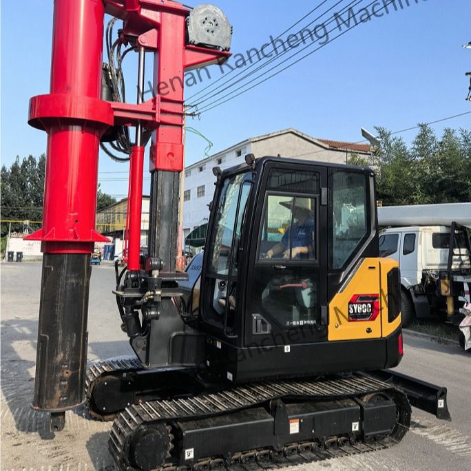Mini-pilote rotatif de forage pour 10 m de profondeur 1000 mm de diamètre Petite pileuse