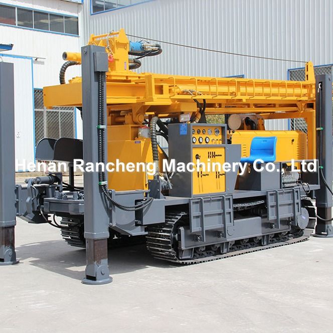 Forage hydraulique de puits d'eau de forage de puits d'eau de 350m Crawler hydraulique Portable machine de forage
