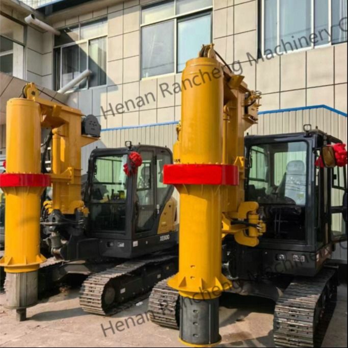 RCQ-10C mini-piles hydraulique de forage de 10 m de profondeur avec 36 kW de moteur Kubota Sany SY60C châssis de l'excavatrice