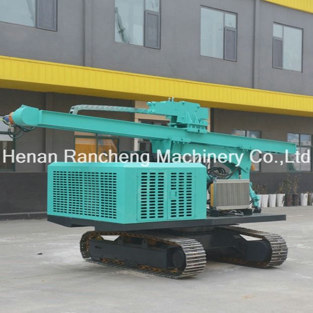 Travaux de sol photovoltaïque hydraulique rampant pilote de pile solaire RC240Y Hydraulique ramper pile solaire machine