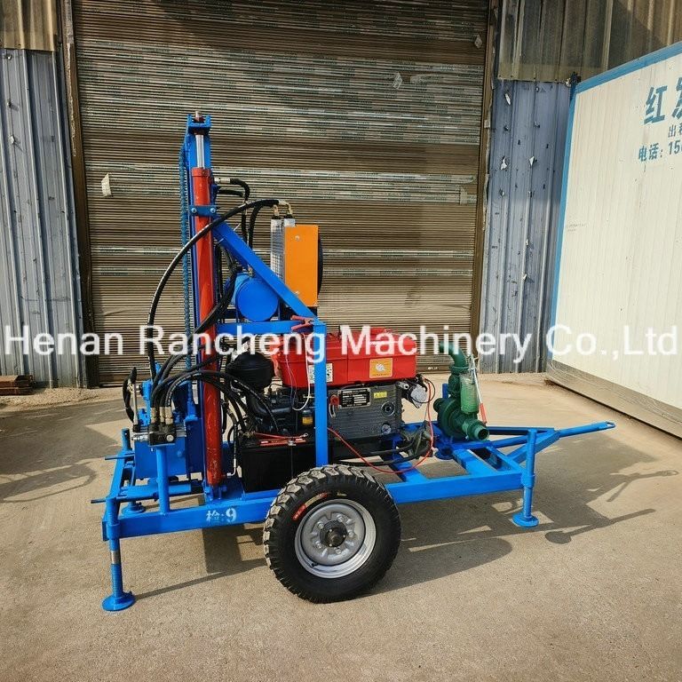 150m DTH Réglage hydraulique de forage de puits d'eau Machine de forage pneumatique portable Réglage de forage monté