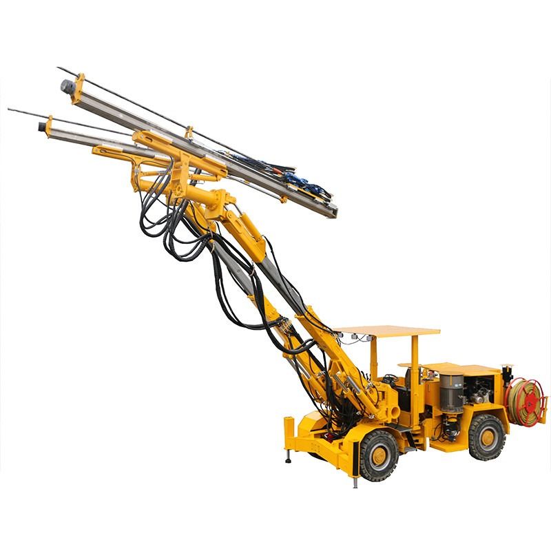 RCZ-22J tout hydraulique Jumbo forage de tunnel Rig 3880mm profondeur de forage Avec 93KW / 125HP moteur diesel puissance