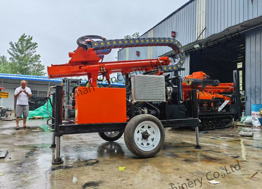 RCS200W Small Portable Fully Hydraulic Drilling Rig Trailer-Mounted Water Well Drilling Rig