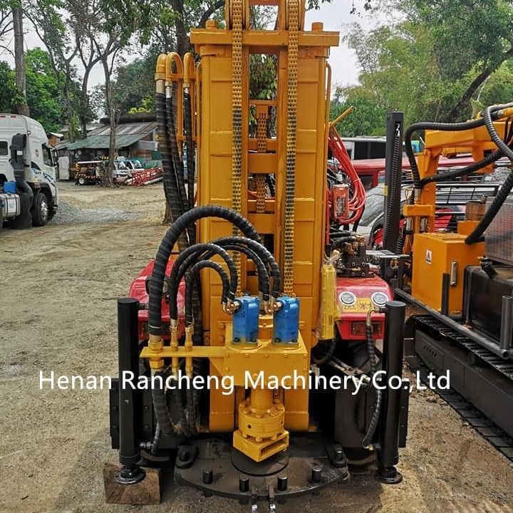 Tracteur moteur diesel à 200 m de profondeur machine de forage pour puits d'eau