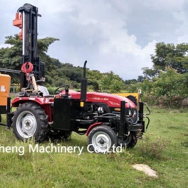 Tracteur moteur diesel à 200 m de profondeur machine de forage pour puits d'eau