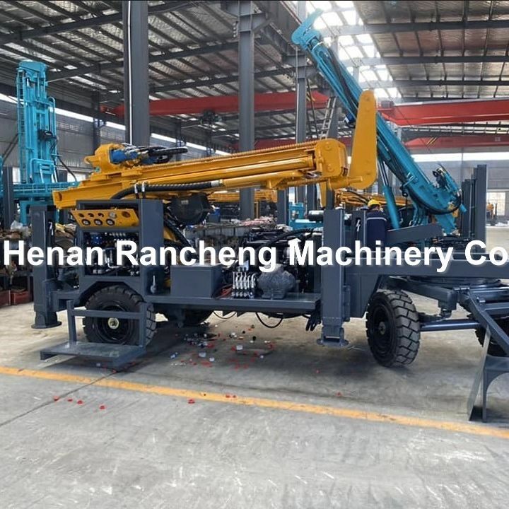 Machine de forage à air DTH pour pompe à boue pour puits d'hydrologie, moteur Quanchai 65KW