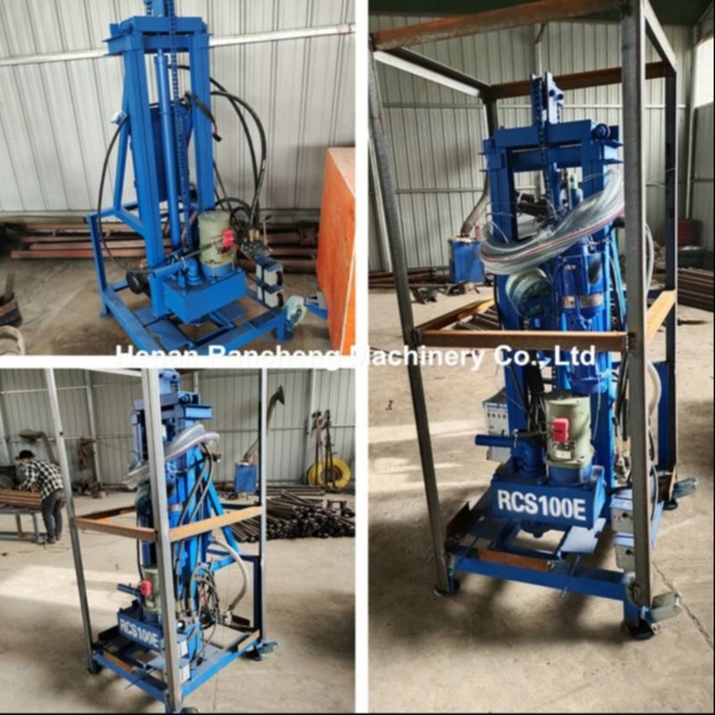 Foreuse de puits portable de 150 m de profondeur, moteur diesel de 22 CV / 16,2 kW, type à percussion et rotatif