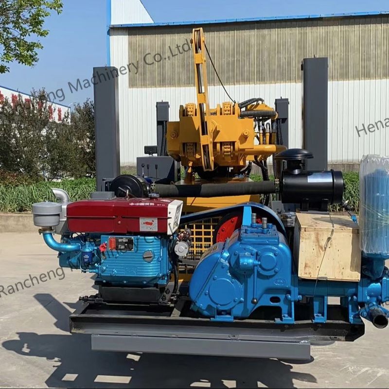 Forage en profondeur de forage DTH 350m profondeur de puits d'eau Machine à fonctionnement hydraulique complet